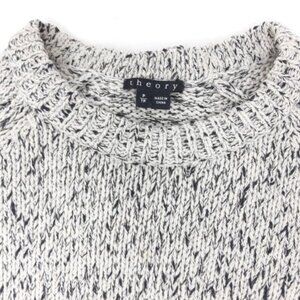 Theory Speckle Crew Neck Pullover Sweater M